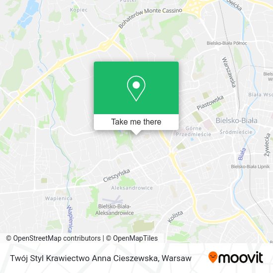 Twój Styl Krawiectwo Anna Cieszewska map