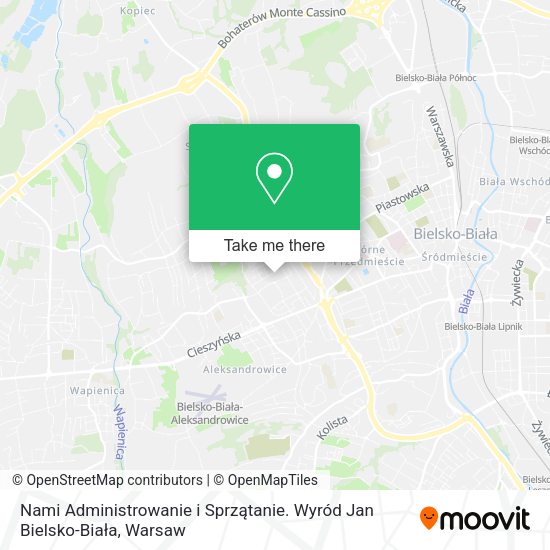 Nami Administrowanie i Sprzątanie. Wyród Jan Bielsko-Biała map