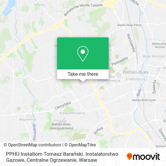 PPHU Instaltom Tomasz Barański. Instalatorstwo Gazowe, Centralne Ogrzewanie map