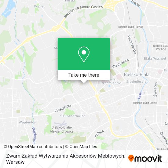 Zwam Zakład Wytwarzania Akcesoriów Meblowych map