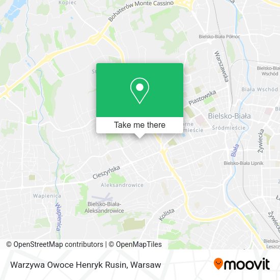 Warzywa Owoce Henryk Rusin map