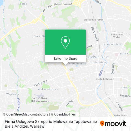 Firma Usługowa Samperio Malowanie Tapetowanie Biela Andrzej map