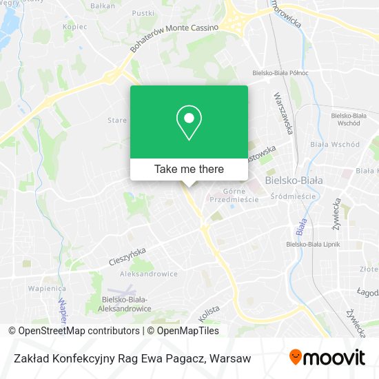 Zakład Konfekcyjny Rag Ewa Pagacz map