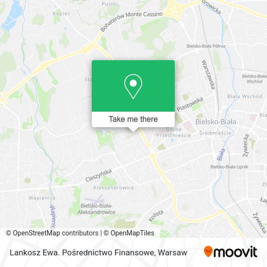 Lankosz Ewa. Pośrednictwo Finansowe map