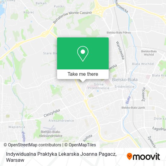 Indywidualna Praktyka Lekarska Joanna Pagacz map