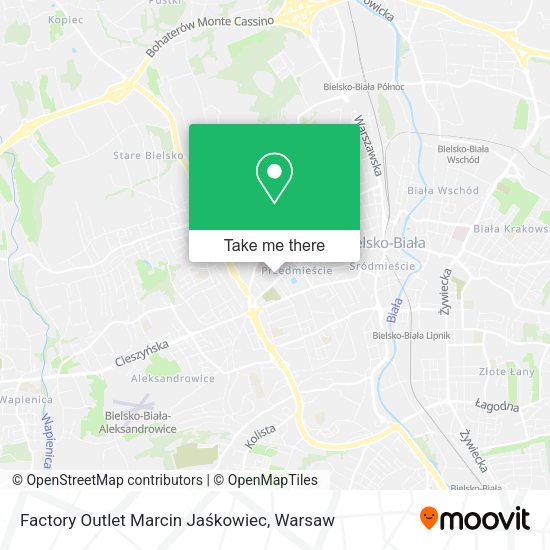 Factory Outlet Marcin Jaśkowiec map