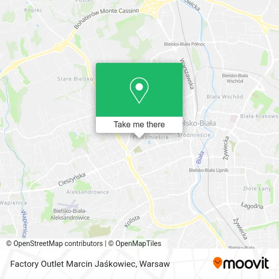 Карта Factory Outlet Marcin Jaśkowiec