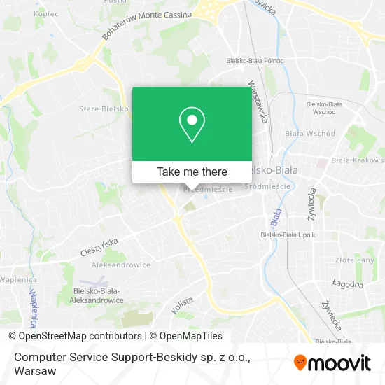 Карта Computer Service Support-Beskidy sp. z o.o.