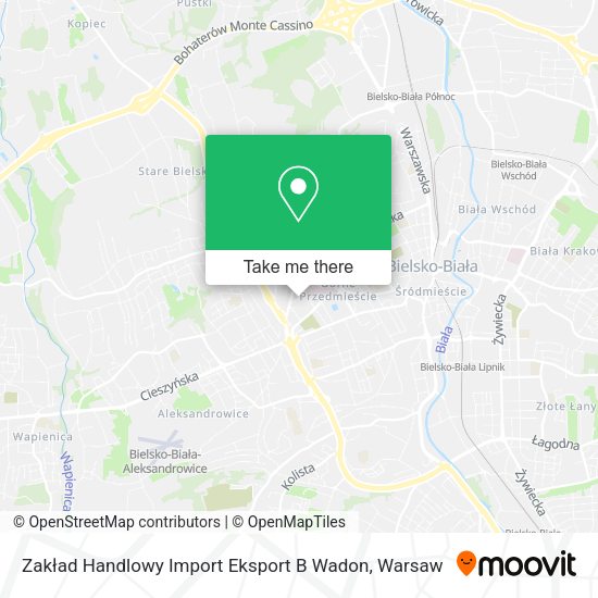 Zakład Handlowy Import Eksport B Wadon map