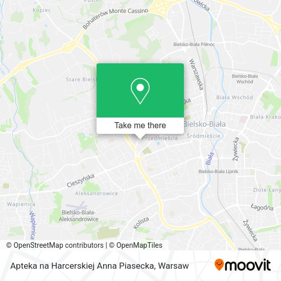 Apteka na Harcerskiej Anna Piasecka map