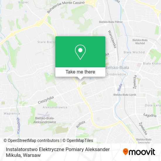 Instalatorstwo Elektryczne Pomiary Aleksander Mikuła map