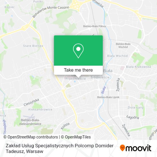 Zakład Usług Specjalistycznych Polcomp Domider Tadeusz map