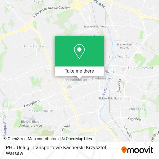 PHU Usługi Transportowe Kacperski Krzysztof map