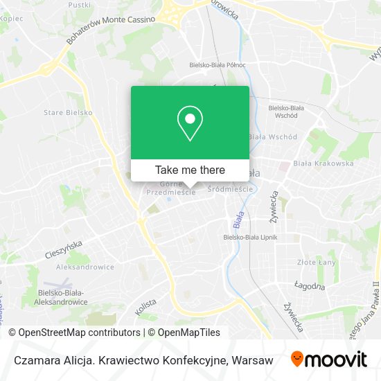 Czamara Alicja. Krawiectwo Konfekcyjne map