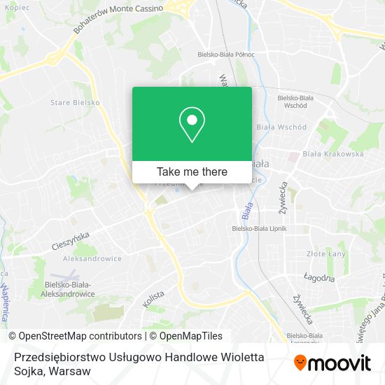 Przedsiębiorstwo Usługowo Handlowe Wioletta Sojka map