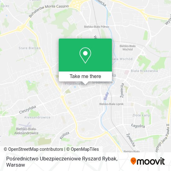 Pośrednictwo Ubezpieczeniowe Ryszard Rybak map