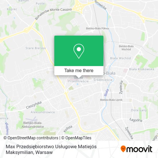 Max Przedsiębiorstwo Usługowe Matiejós Maksymilian map