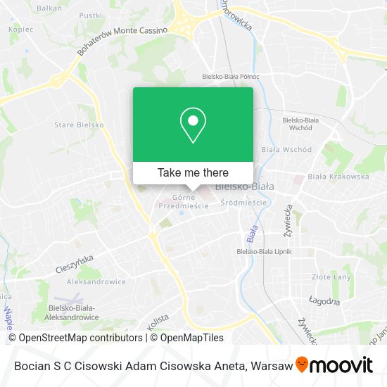 Bocian S C Cisowski Adam Cisowska Aneta map