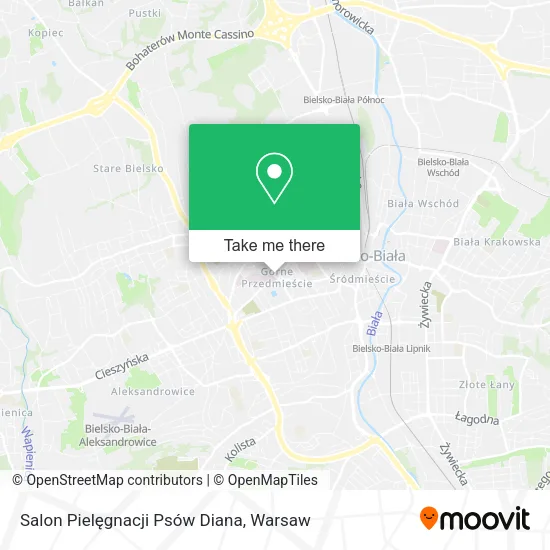 Карта Salon Pielęgnacji Psów Diana