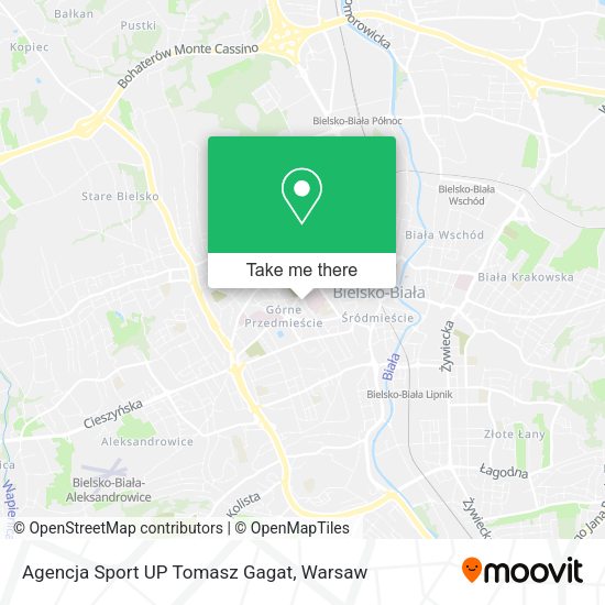 Agencja Sport UP Tomasz Gagat map