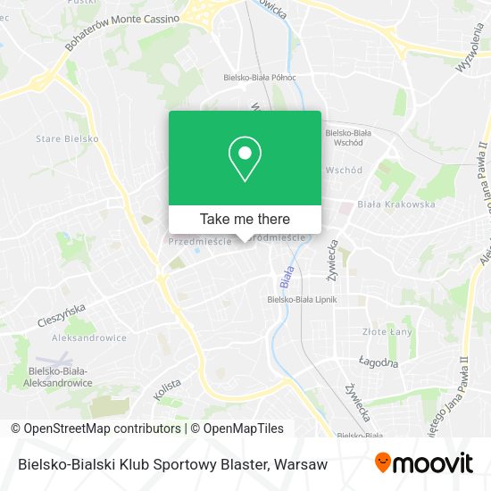 Bielsko-Bialski Klub Sportowy Blaster map