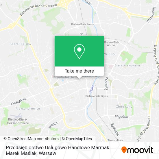 Przedsiębiorstwo Usługowo Handlowe Marmak Marek Maślak map