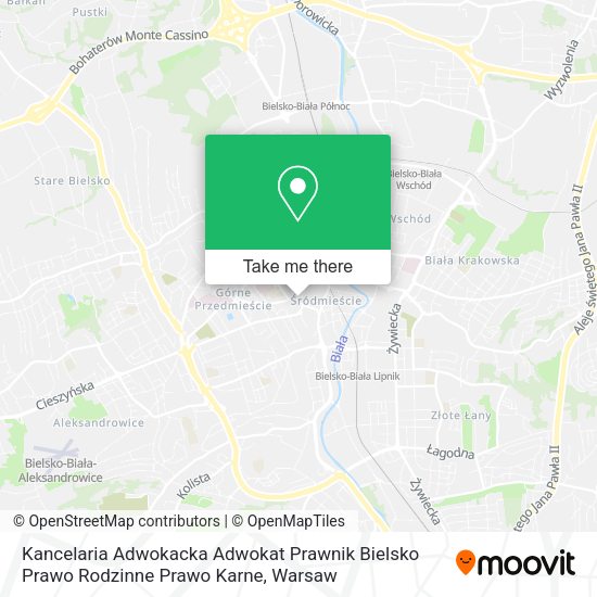 Kancelaria Adwokacka Adwokat Prawnik Bielsko Prawo Rodzinne Prawo Karne map