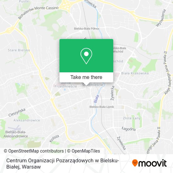 Centrum Organizacji Pozarządowych w Bielsku-Białej map