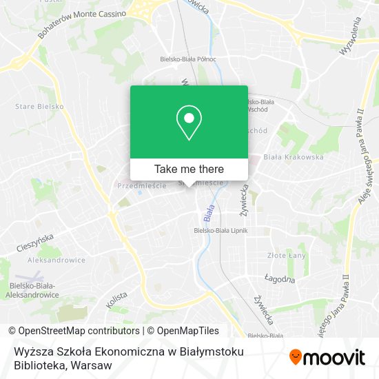 Wyższa Szkoła Ekonomiczna w Białymstoku Biblioteka map