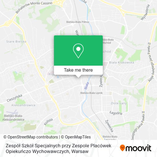 Zespół Szkół Specjalnych przy Zespole Placówek Opiekuńczo Wychowawczych map