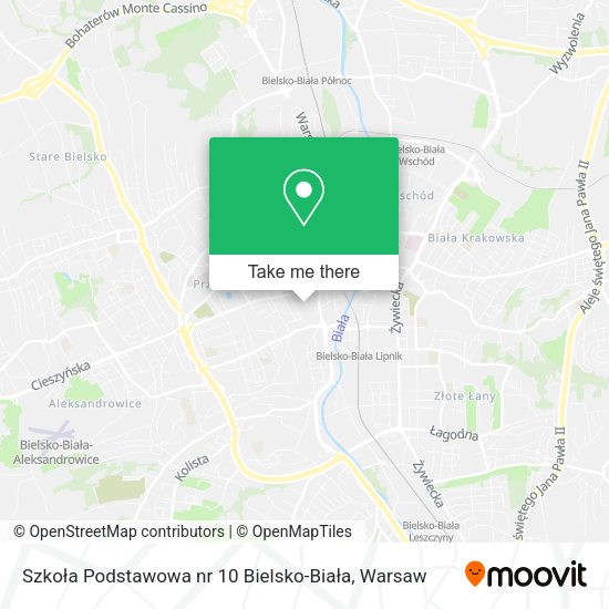 Szkoła Podstawowa nr 10 Bielsko-Biała map