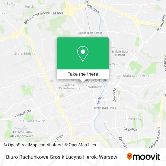 Карта Biuro Rachunkowe Grosik Lucyna Herok