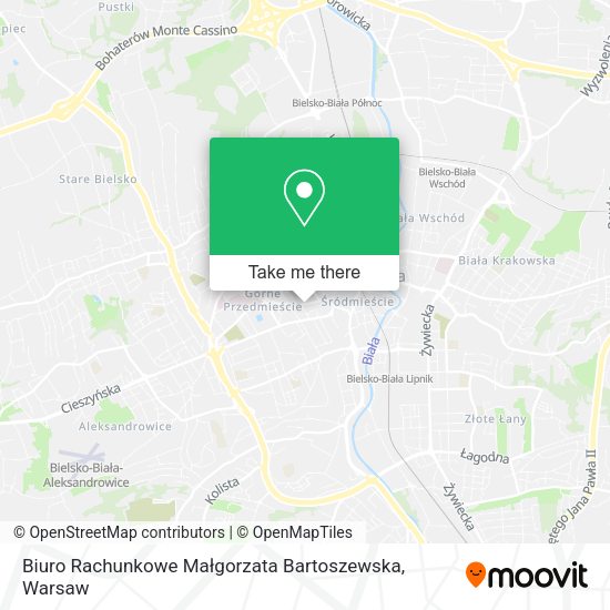 Biuro Rachunkowe Małgorzata Bartoszewska map