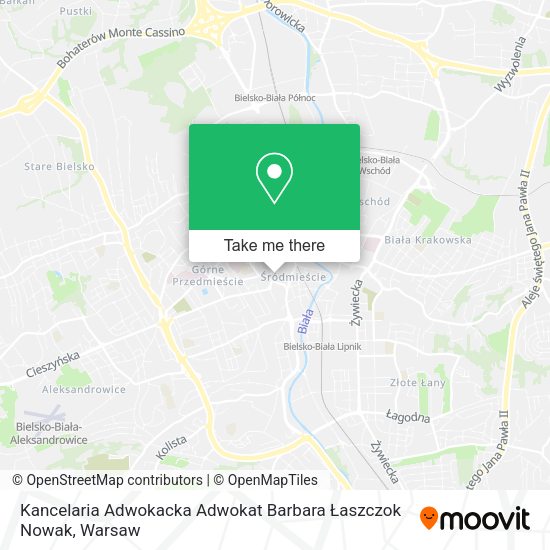 Kancelaria Adwokacka Adwokat Barbara Łaszczok Nowak map