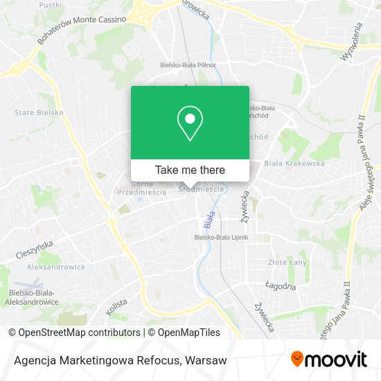 Agencja Marketingowa Refocus map