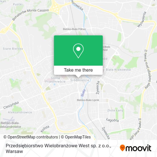 Карта Przedsiębiorstwo Wielobranżowe West sp. z o.o.