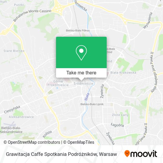 Карта Grawitacja Caffe Spotkania Podróżników