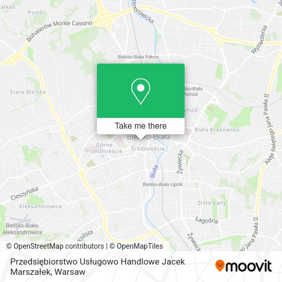 Przedsiębiorstwo Usługowo Handlowe Jacek Marszałek map