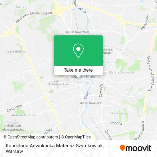 Карта Kancelaria Adwokacka Mateusz Szymkowiak