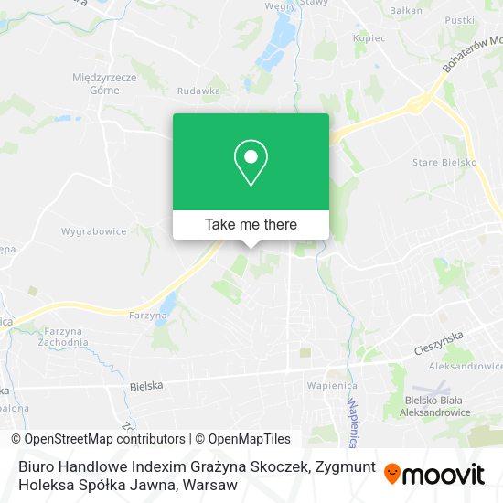 Biuro Handlowe Indexim Grażyna Skoczek, Zygmunt Holeksa Spółka Jawna map