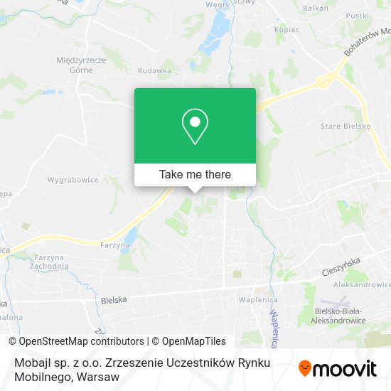 Mobajl sp. z o.o. Zrzeszenie Uczestników Rynku Mobilnego map