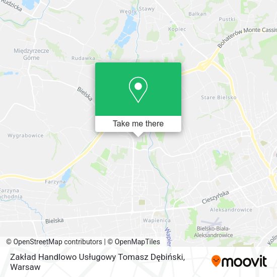 Zakład Handlowo Usługowy Tomasz Dębiński map