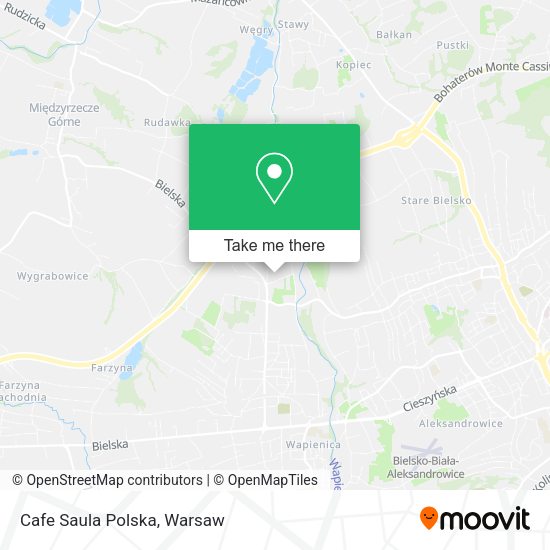 Cafe Saula Polska map