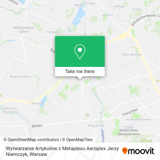 Wytwarzanie Artykułów z Metaplexu Aeroplex Jerzy Niemczyk map