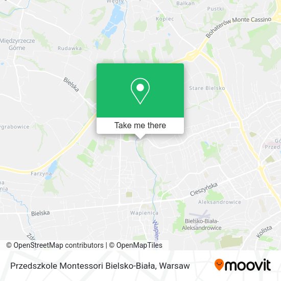 Przedszkole Montessori Bielsko-Biała map