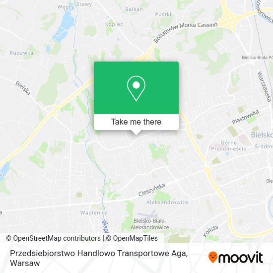 Przedsiebiorstwo Handlowo Transportowe Aga map