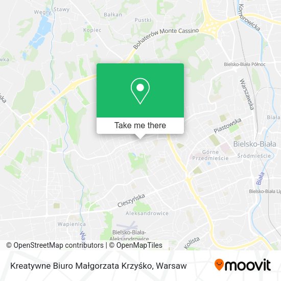 Kreatywne Biuro Małgorzata Krzyśko map