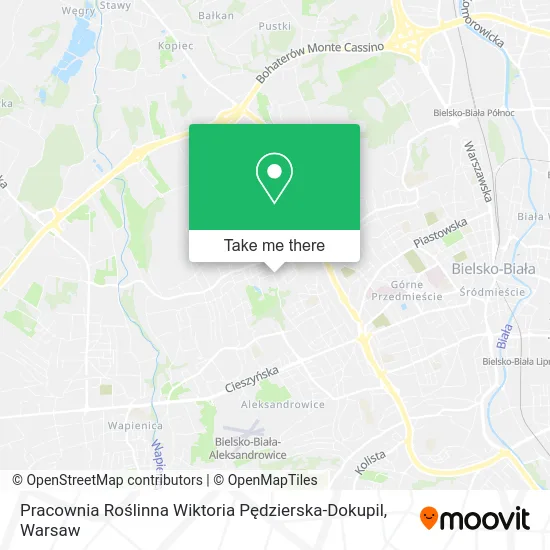 Pracownia Roślinna Wiktoria Pędzierska-Dokupil map