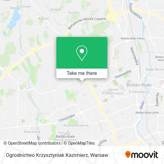 Ogrodnictwo Krzysztyniak Kazimierz map