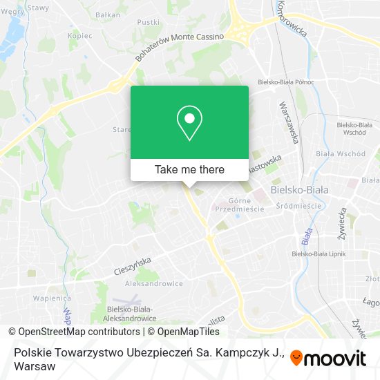 Polskie Towarzystwo Ubezpieczeń Sa. Kampczyk J. map